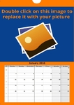 A4 Wall Calendar orange
