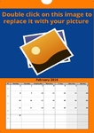 A4 Wall Calendar orange